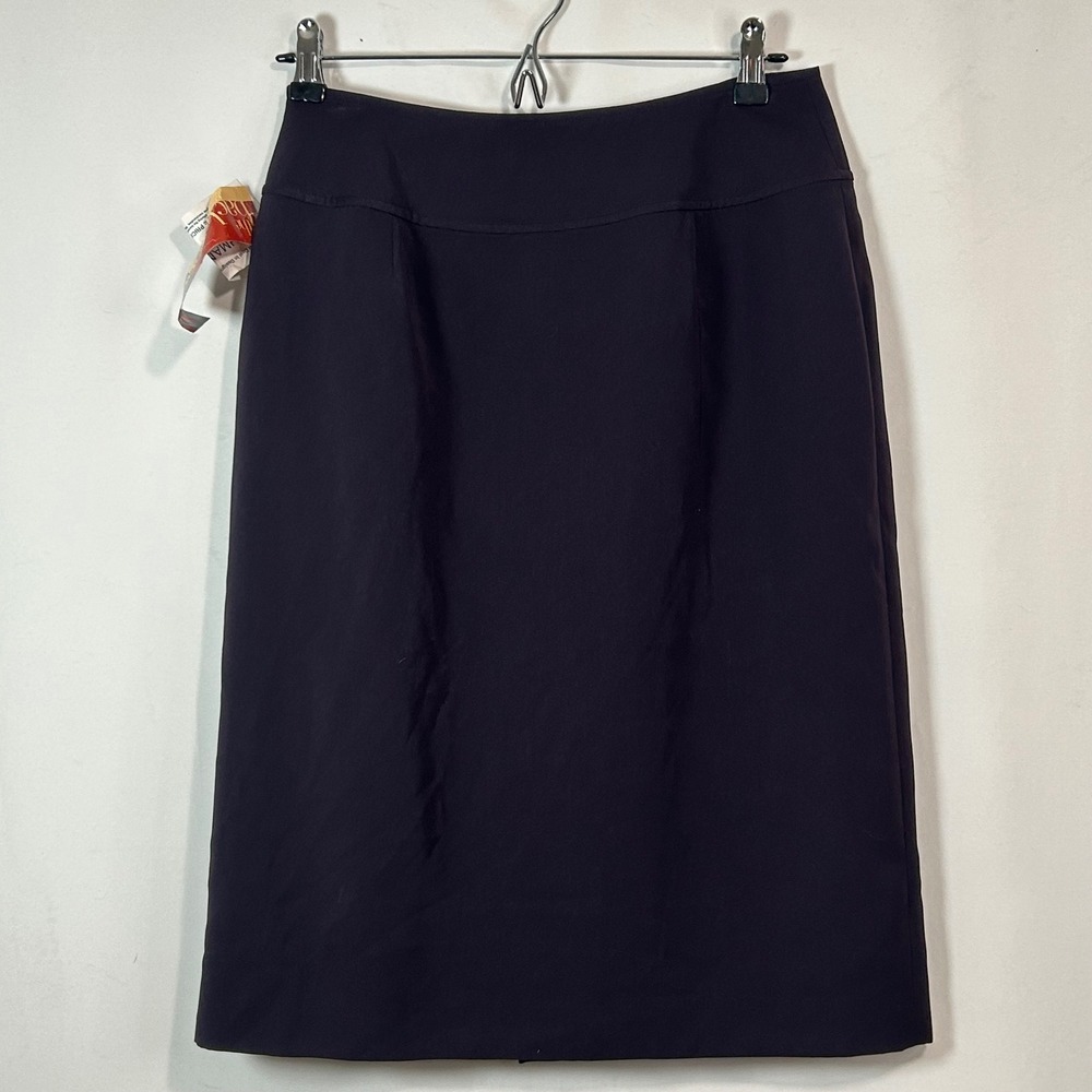 Votre Nom Collection Women's Plum Pleated Knee Length Skirt Size 6 - Picture 4 of 8